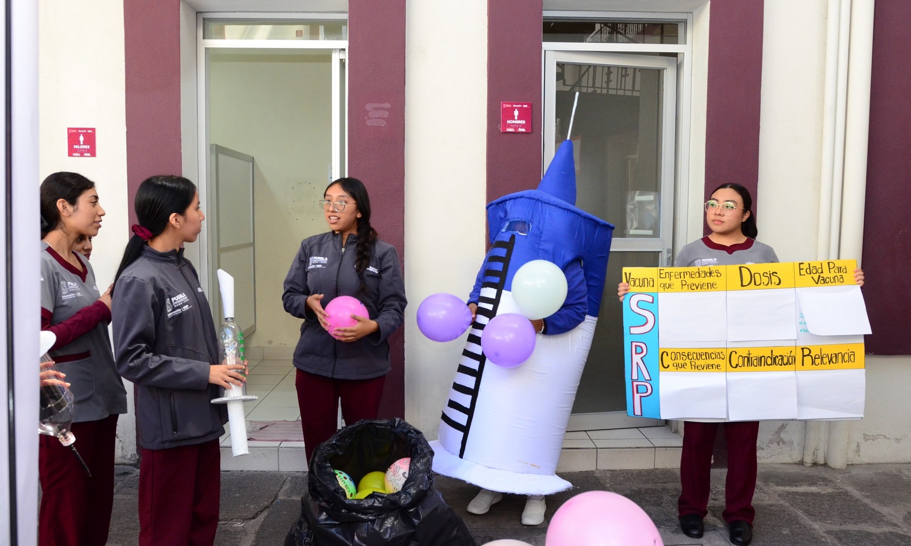 Fortalece USEP competencias estudiantiles durante Semana Nacional de Vacunación