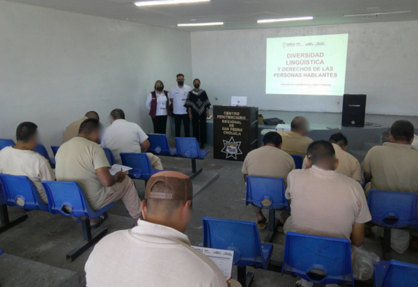 Promueven derechos lingüísticos en Centros Penitenciarios a través del programa “Altepehui Penitenciario”
