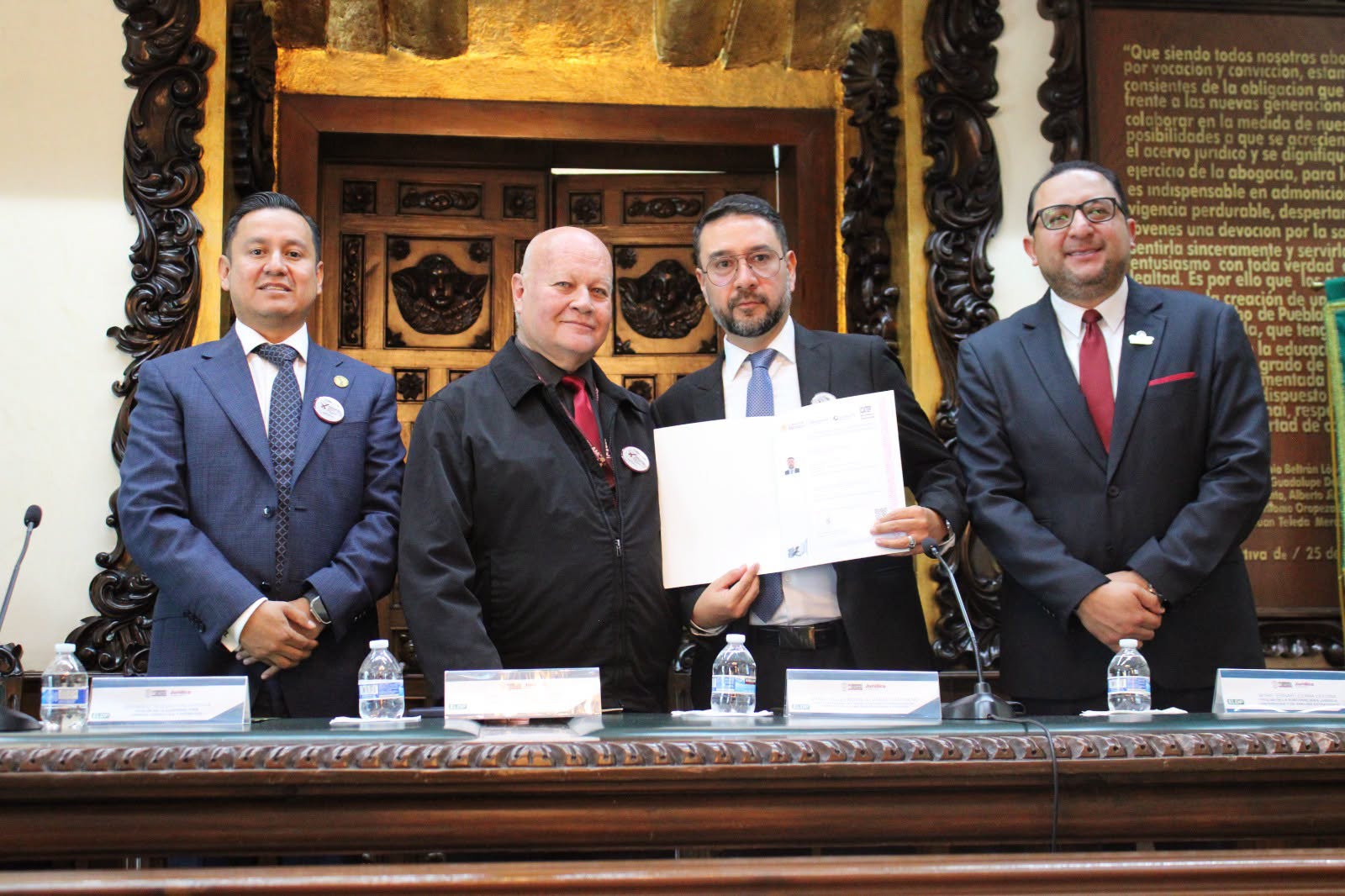 Entrega de Certificaciones a la Consejería Jurídica del Estado de Puebla