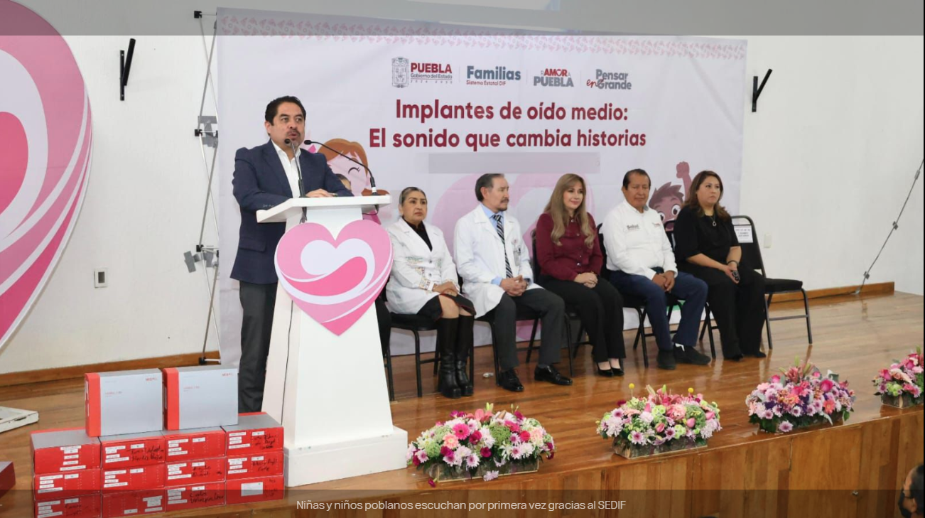 Niñas y niños poblanos escuchan por primera vez gracias al SEDIF