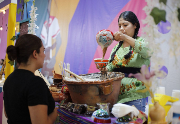 Pabellón de Cocineras Tradicionales en la Feria de Puebla