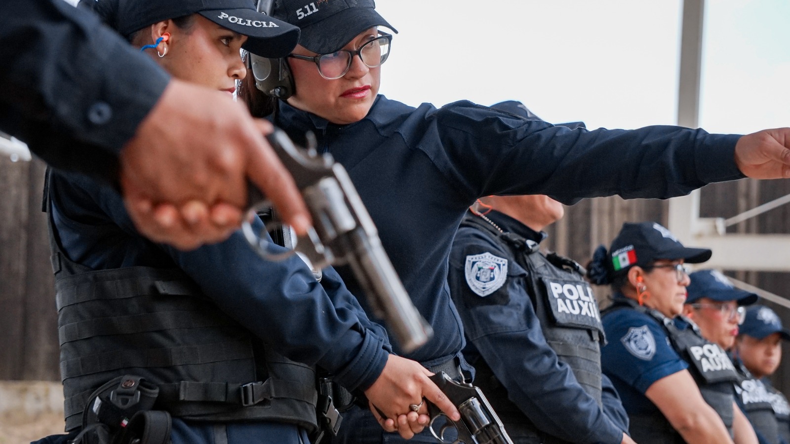 Policía Auxiliar refuerza habilidades operativas en prácticas de tiro